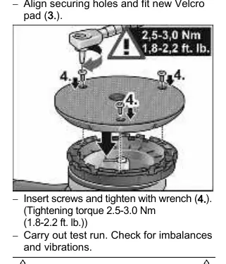 Wymiana pada Velcro