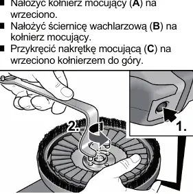 Montaż ściernicy wachlarzowej