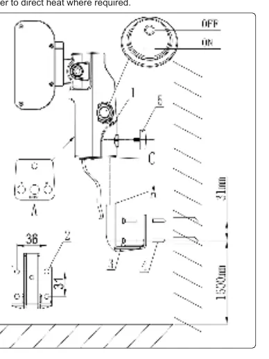 Schemat montażu ściennego (fig.1)