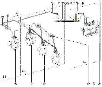 Schemat połączeń sieci Modbus