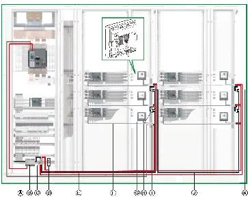 Architektura rozproszona Modbus (daisy-chain)
