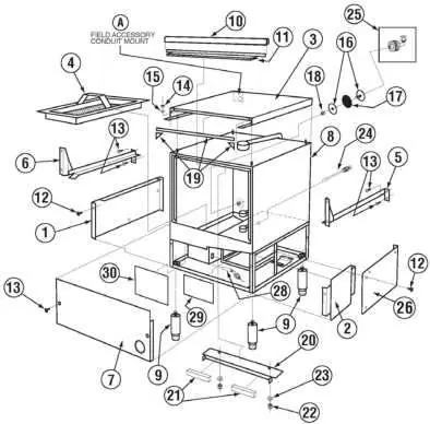 Schemat montażowy obudowy (Cabinet Assembly)
