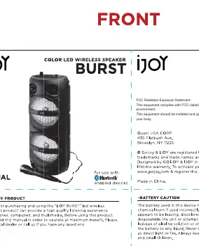 Głośnik iJOY Burst