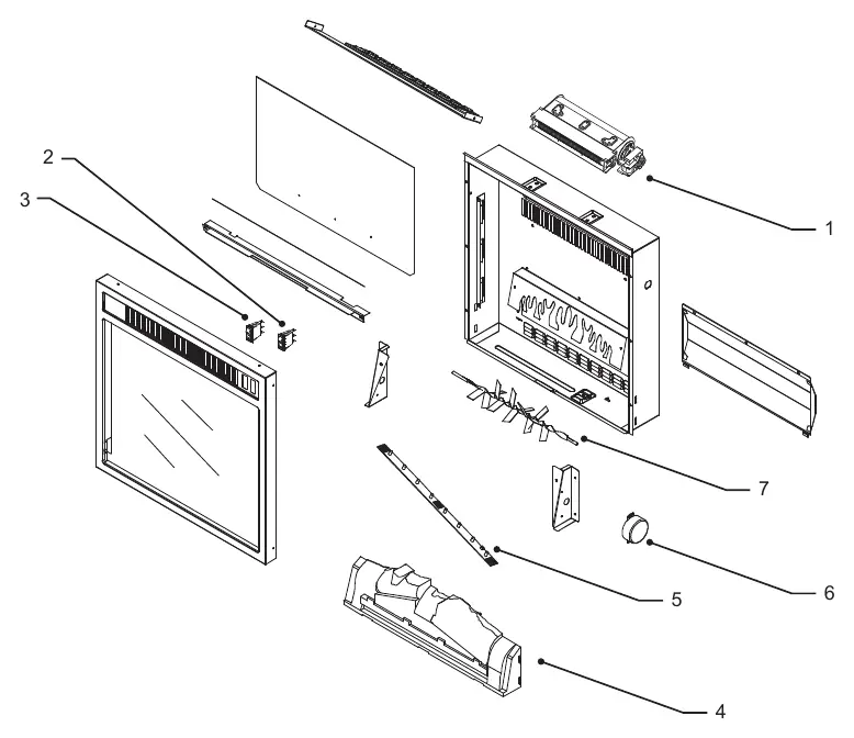 Widok rozstrzelony (exploded view) części