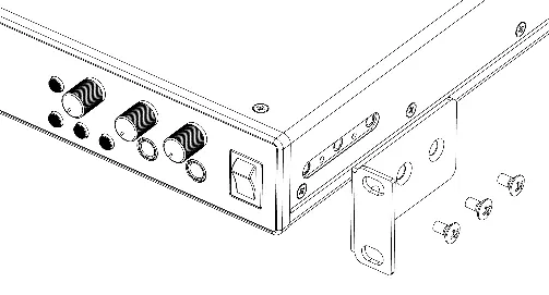 Montaż uszu rack