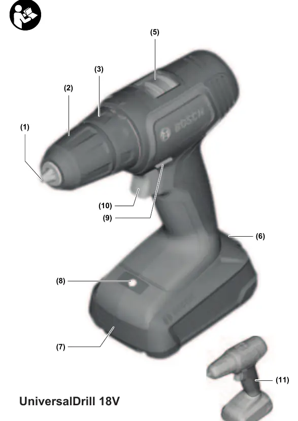Komponenty UniversalDrill 18V