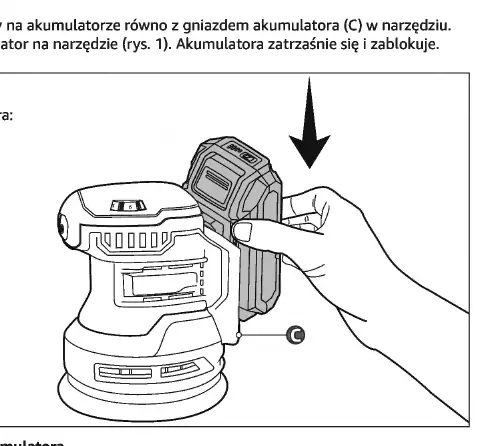 Montaż akumulatora