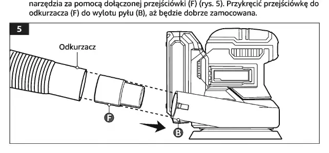Podłączenie odkurzacza