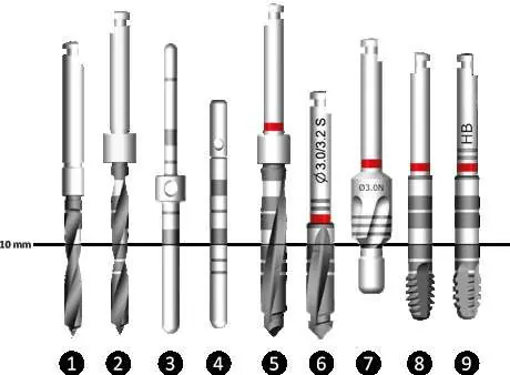 Zestawienie instrumentów chirurgicznych Anthogyr (Rysunek 1)
