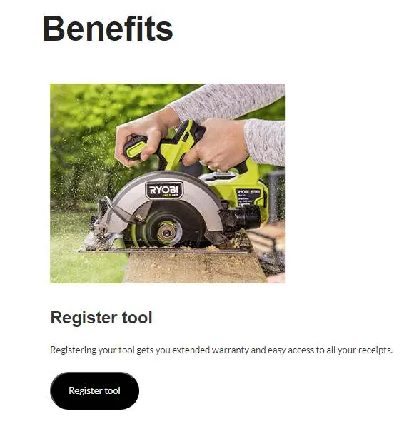 Przycisk Register Tool