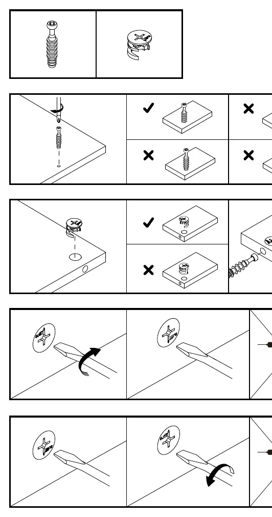 Schemat działania systemu złączy mimośrodowych