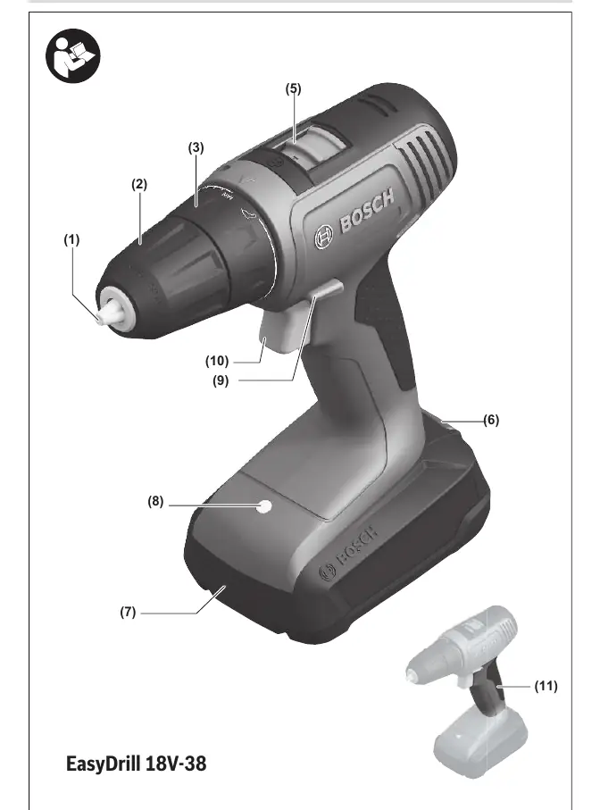 EasyDrill 18V-38 - widok ogólny