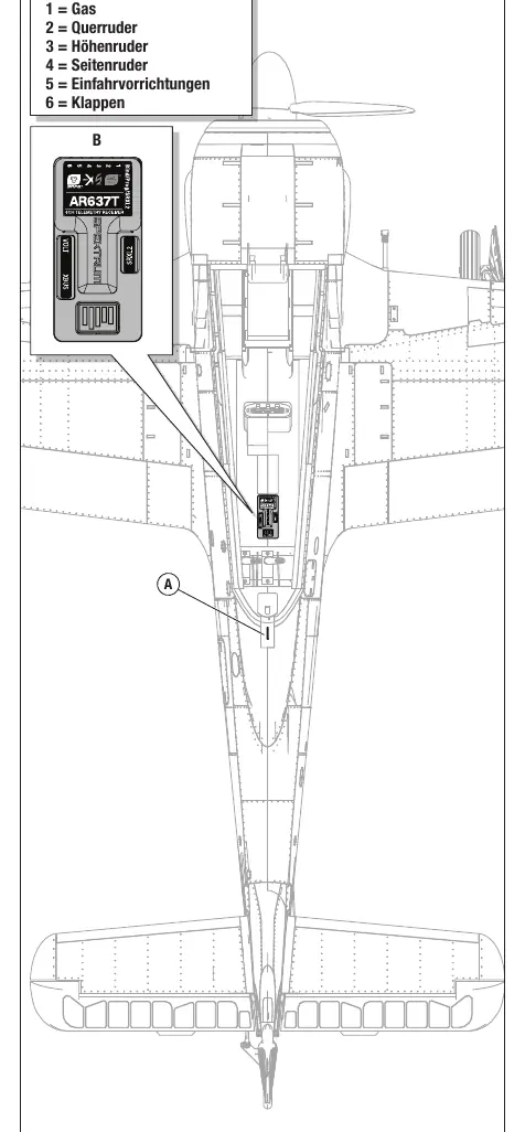 Podłączenie odbiornika AR637T