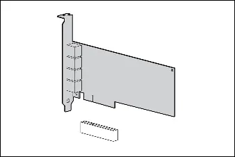 Schemat instalacji karty w slocie PCI Express