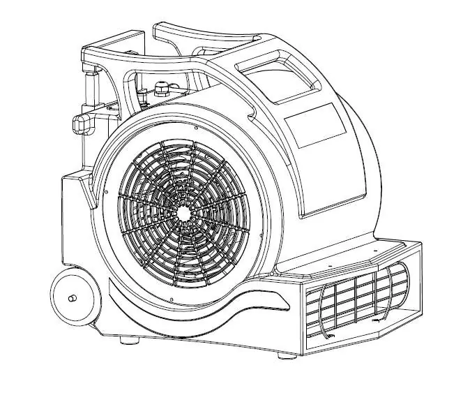 Dmuchawa Global 1HP Air Mover 641764