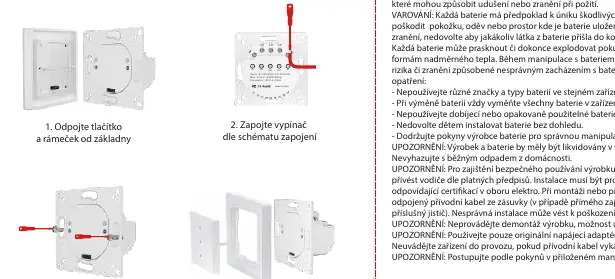 Kroki montażu włącznika
