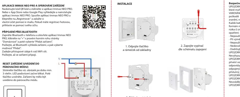 Schemat instalacji przełącznika