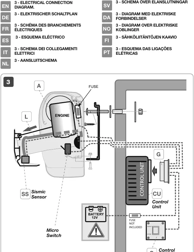 Schemat połączeń elektrycznych