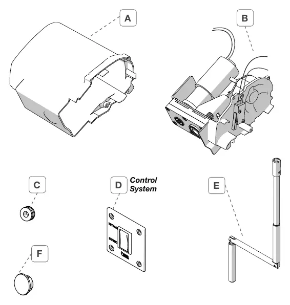 Elementy zestawu Motor Kit Compact