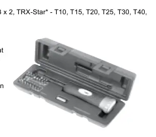 Zestaw wkrętaka dynamometrycznego Sealey STS100 w walizce