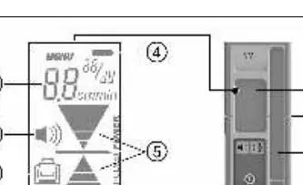 Wyświetlacz odbiornika laserowego PRA 20