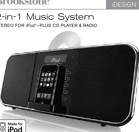 System muzyczny Brookstone 2-in-1