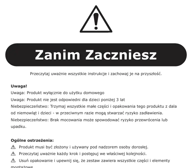 Rysunek montażowy z instrukcji