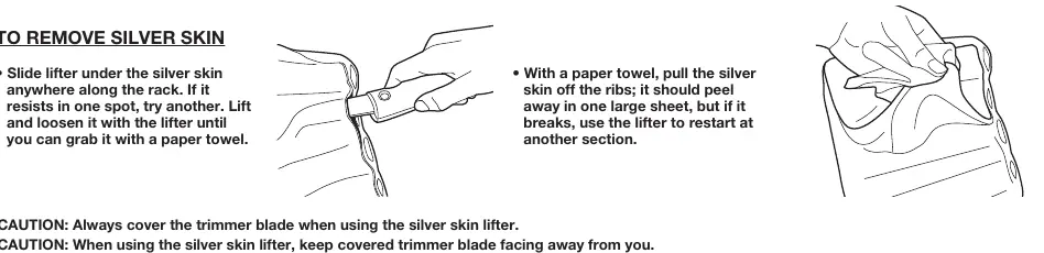 Proces usuwania błony (silver skin)