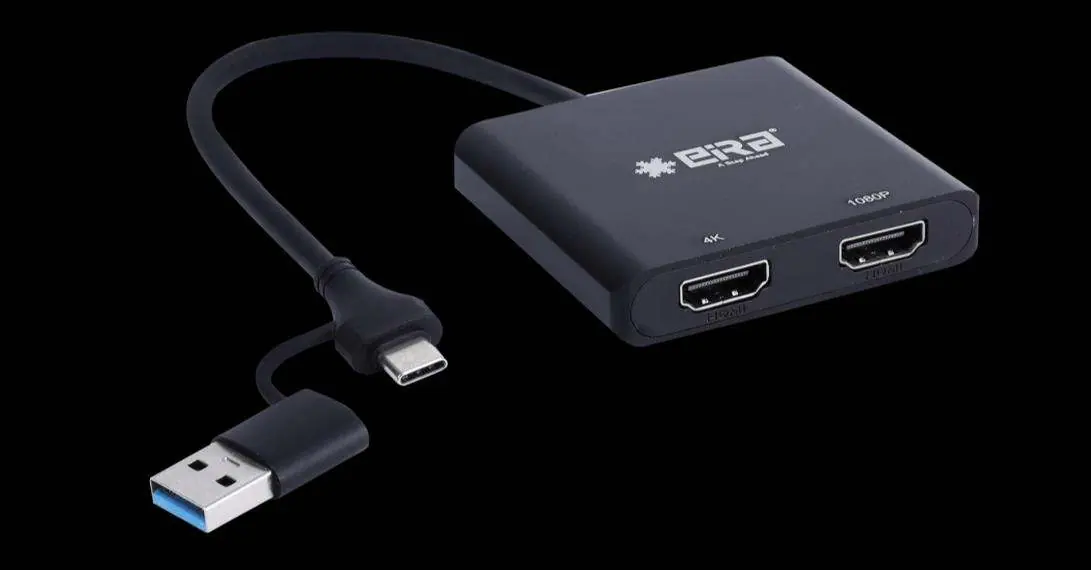 Adapter EIRA 2-in-1 USB-C/A do Dual HD Port