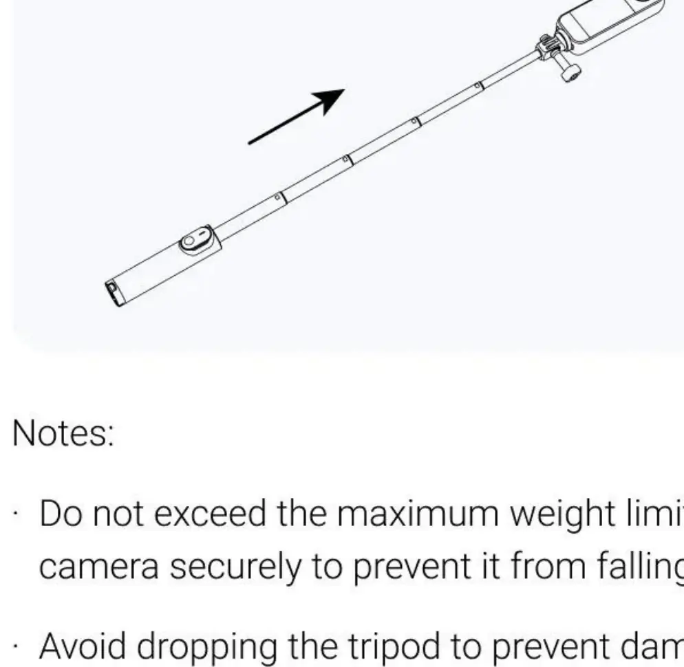 Wysuwanie selfie sticka