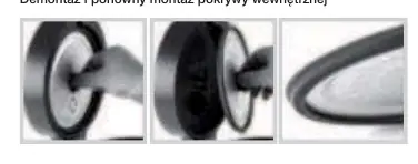 Demontaż pokrywy wewnętrznej