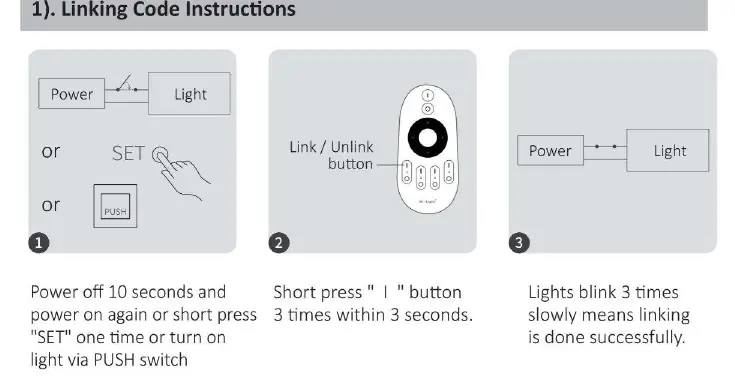 Instrukcja parowania (Linking)
