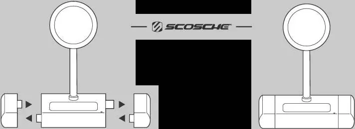 Schemat montażu modułów podstawki Scosche BaseLynx 2.0