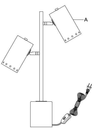 Schemat montażu lampy