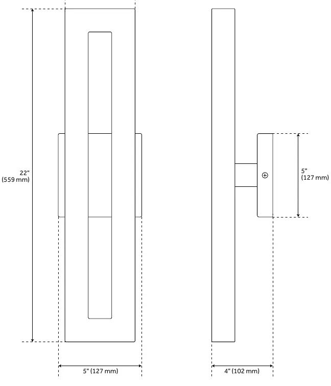 Rysunek techniczny modelu 22 cale (PHEL5301)
