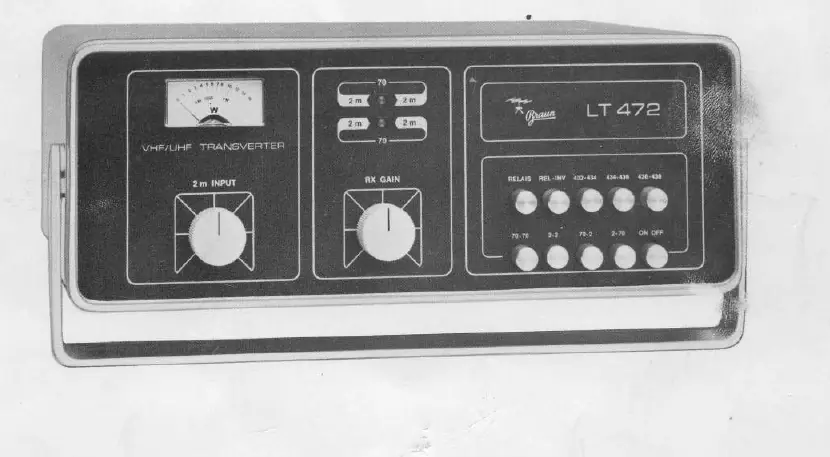 Panel przedni urządzenia Braun LT 470 / LT 472