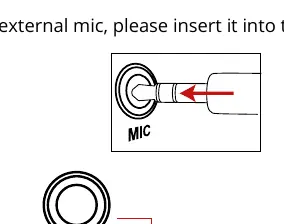 Podłączanie mikrofonu zewnętrznego