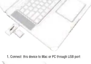 Podłączanie czytnika do komputera przez port USB