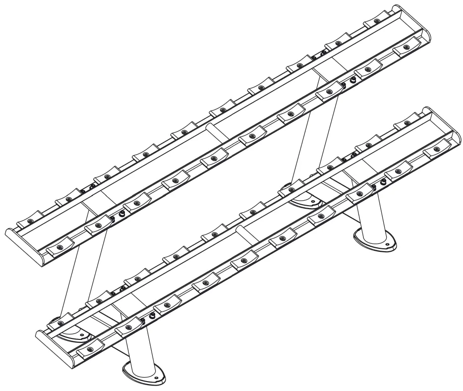 Stojak na hantle Taurus Elite 2-Tier