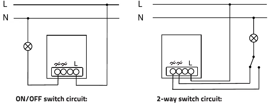 Schematy podłączenia: ON/OFF oraz 2-way