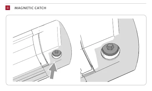 Mechanizm magnetycznego zatrzasku wciągarki