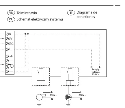 Schemat elektryczny systemu