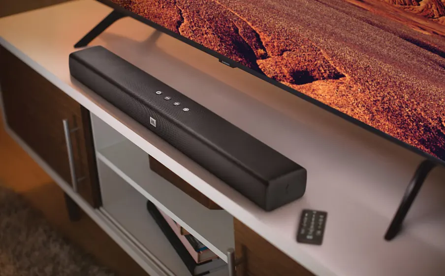Soundbar JBL Bar Studio w ustawieniu domowym