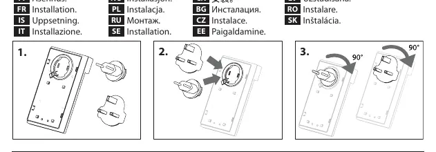 Kroki instalacji wzmacniacza w gniazdku elektrycznym