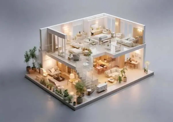 Wizualizacja systemu Homeelife 2.4G Mesh