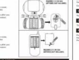 Schemat instalacji baterii w robocie i pilocie