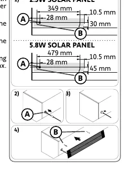 Schemat montażu panelu za pomocą nitów