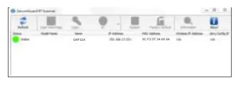 Interfejs IP Scanner