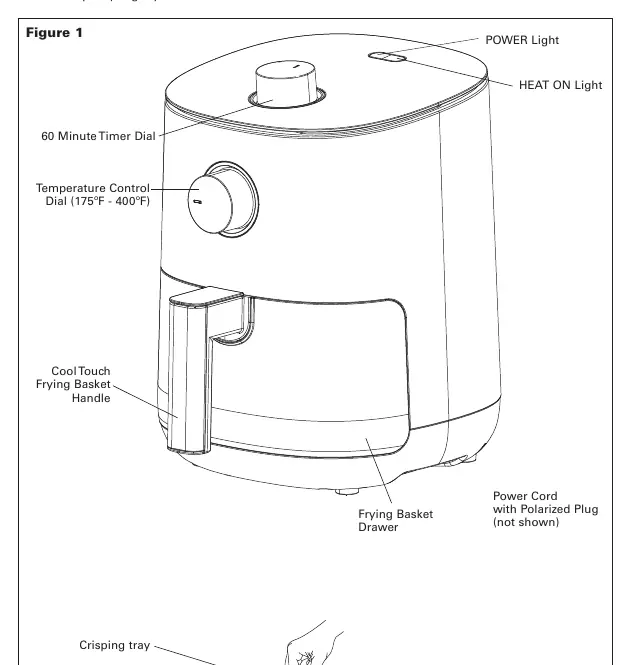 Schemat budowy frytkownicy BELLA 2.9QT