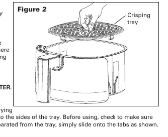 Montaż tacki (crisping tray)